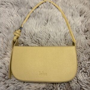 Behno Yellow Textured Shoulder Bag